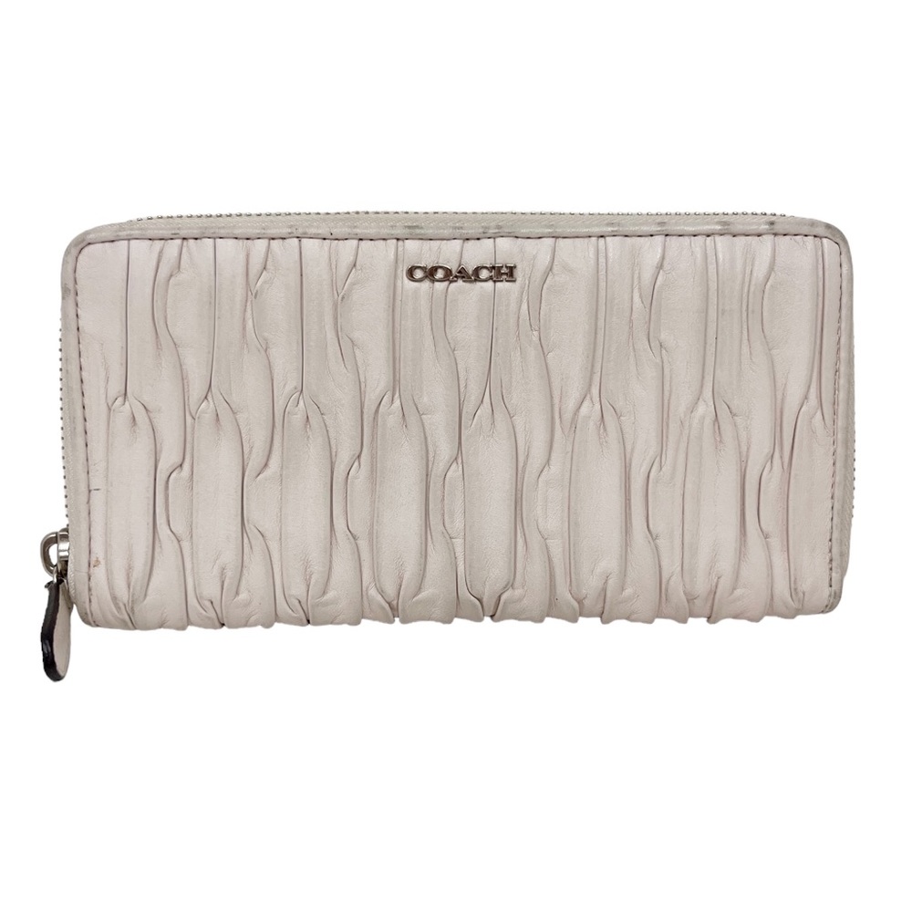 COACH Leather Ruched Wallet - RARE